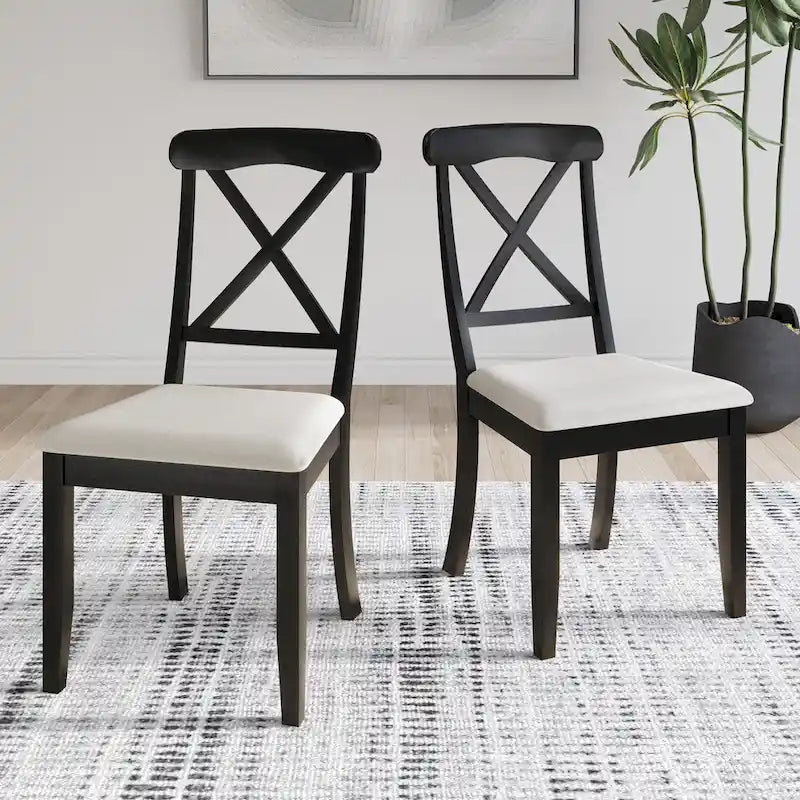 Ensemble de salle à manger 7 pièces en bois style campagnard CraftPorch