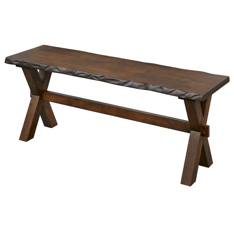 Ensemble de salle à manger 4 pièces en bois massif Simple Living Mandeville avec banc