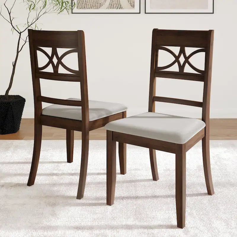 Ensemble de salle à manger en bois de 7 pièces CraftPorch Mid-Century Modern