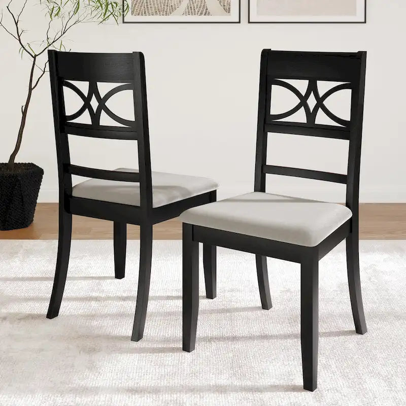 Ensemble de salle à manger en bois de 7 pièces CraftPorch Mid-Century Modern