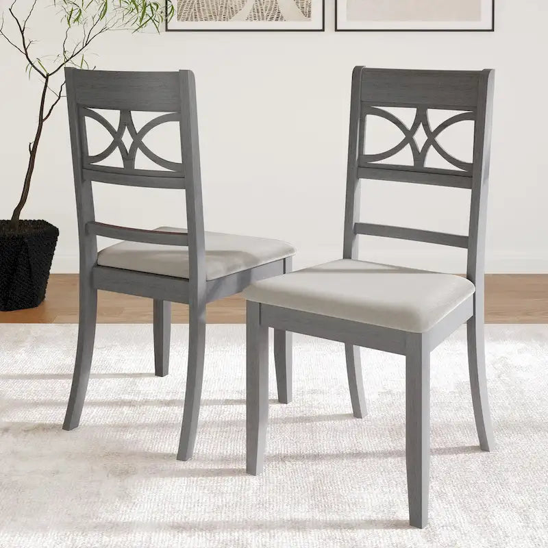 Ensemble de salle à manger en bois de 7 pièces CraftPorch Mid-Century Modern