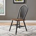 Ensemble de 3 tables à piédestal Carolina Crossing en miel antique et noir