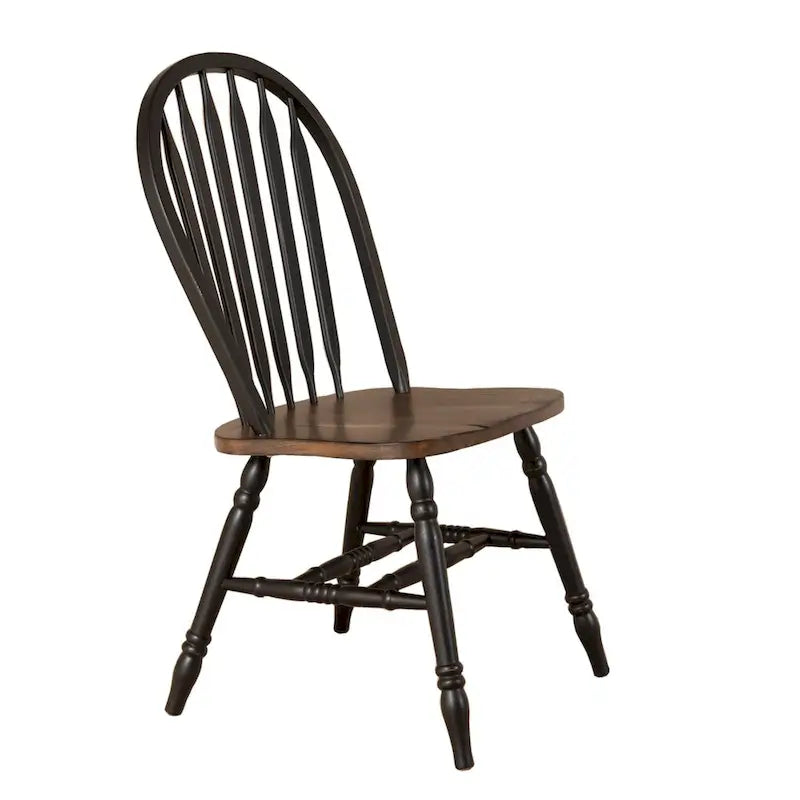 Ensemble de 3 tables à piédestal Carolina Crossing en miel antique et noir