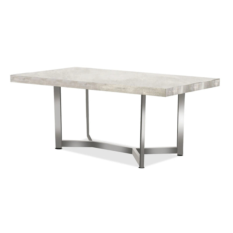 Ensemble de salle à manger 5 pièces Lemm en métal gris contemporain par Furniture of America