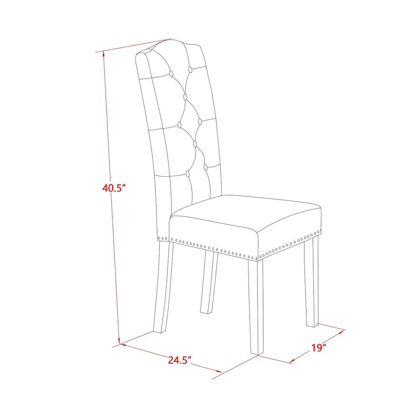 East West Furniture Ensemble de salle à manger 11 pièces – une table de salle à manger et 10 chaises Parson en tissu de lin (options de finition)