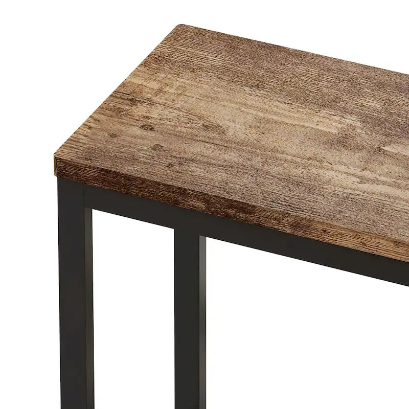 Table de salle à manger de conception moderne, table de pub, ensemble de longue table à manger avec 3 tabourets, assemblage facile