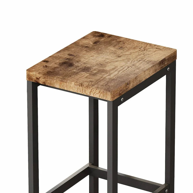 Table de salle à manger de conception moderne, table de pub, ensemble de longue table à manger avec 3 tabourets, assemblage facile
