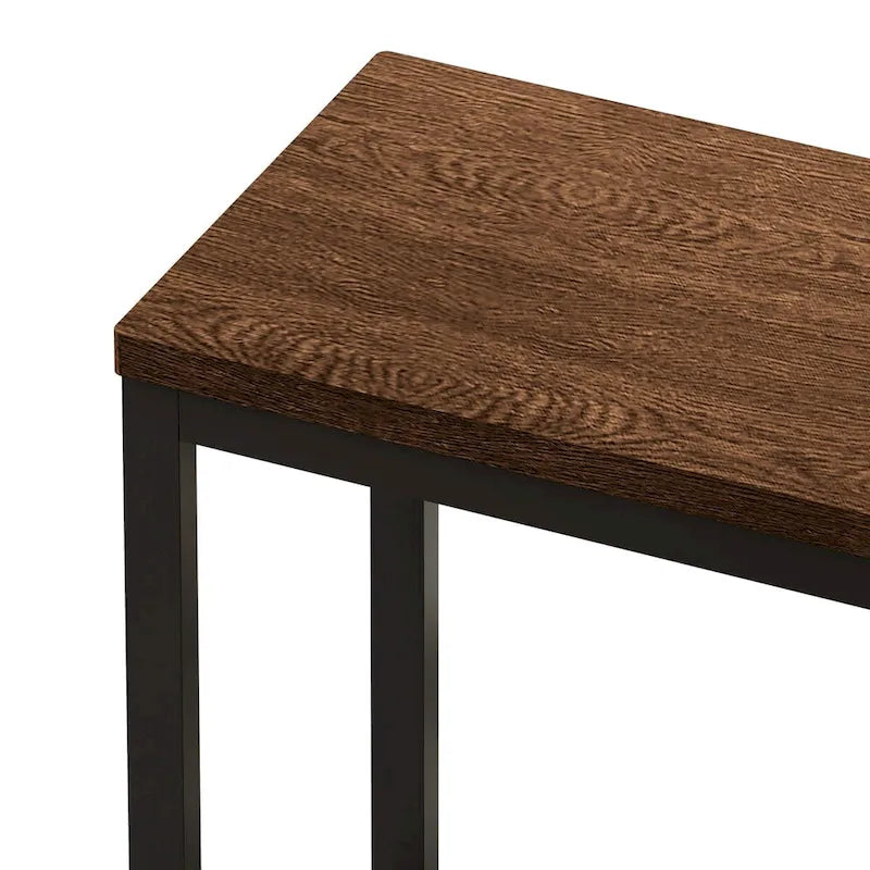 Table de salle à manger de conception moderne, table de pub, ensemble de longue table à manger avec 3 tabourets, assemblage facile