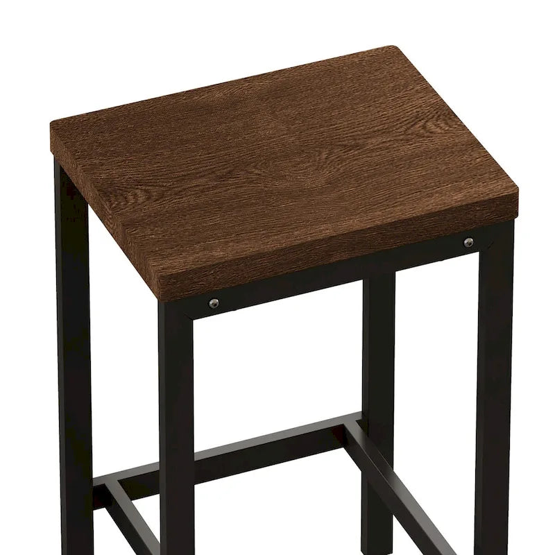 Table de salle à manger de conception moderne, table de pub, ensemble de longue table à manger avec 3 tabourets, assemblage facile