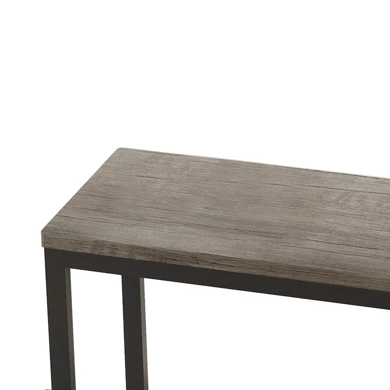 Table de salle à manger de conception moderne, table de pub, ensemble de longue table à manger avec 3 tabourets, assemblage facile