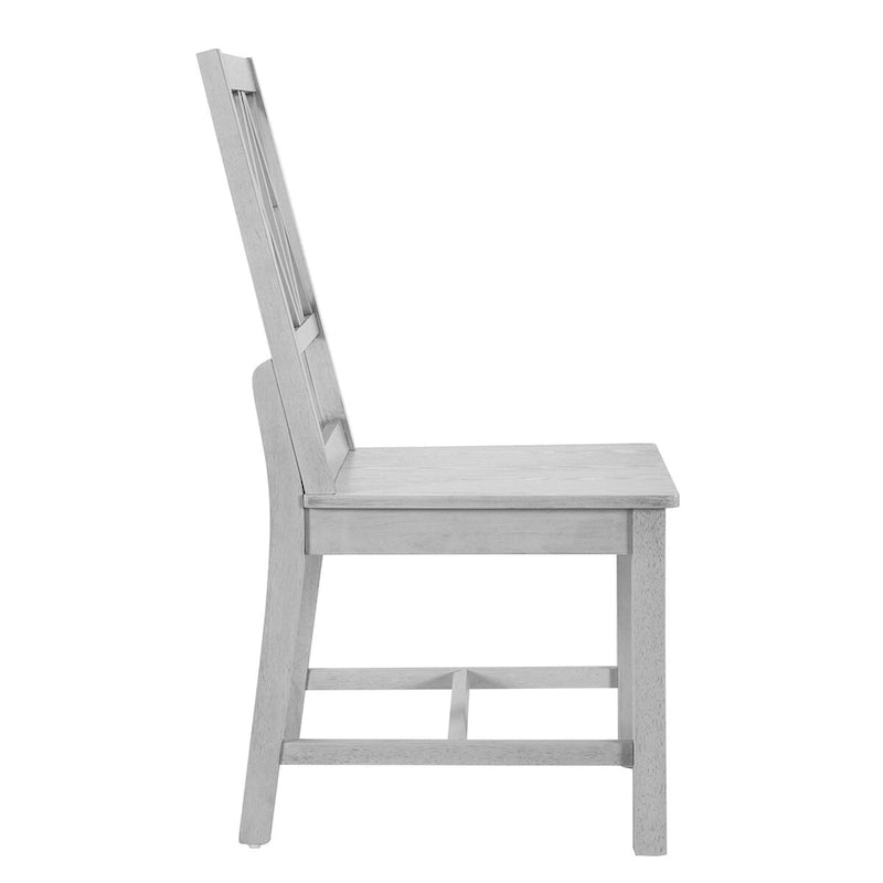 Ensemble de salle à manger extensible avec table ronde à tréteaux et 4 chaises de salle à manger