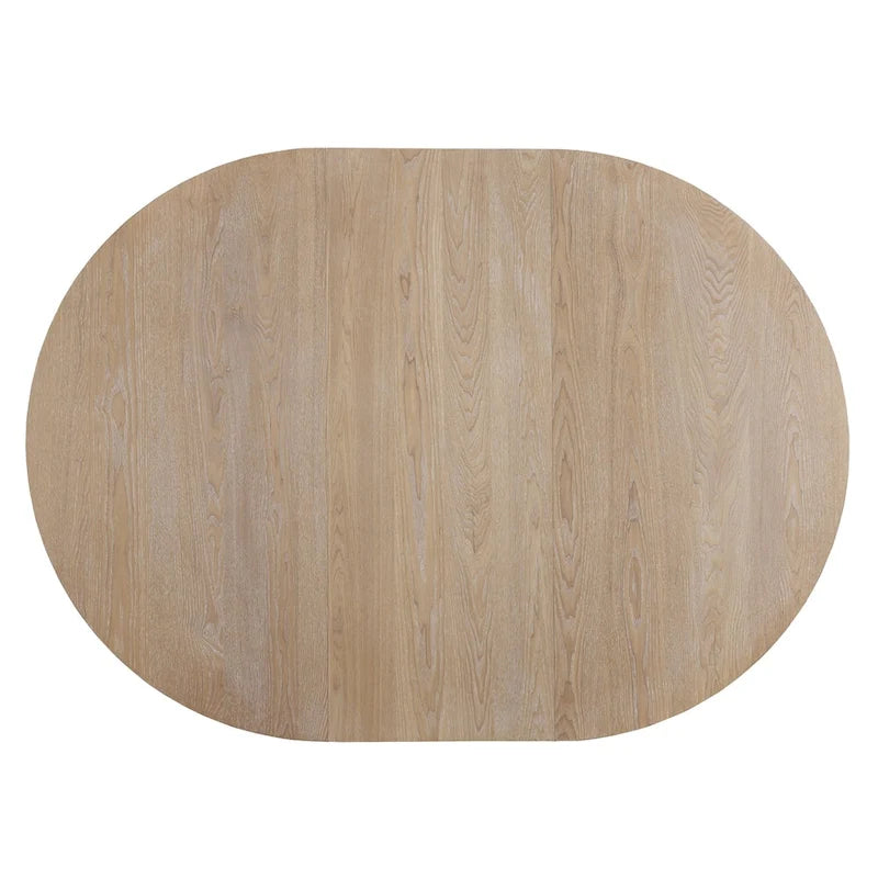 Ensemble de salle à manger extensible avec table ronde à tréteaux et 4 chaises de salle à manger