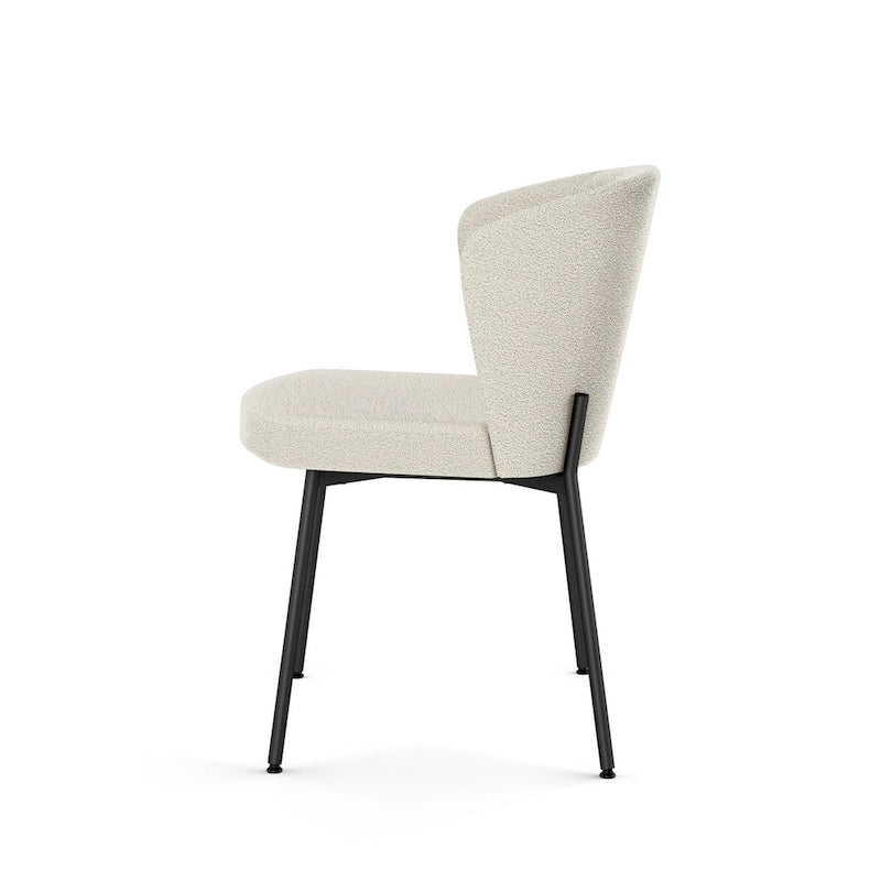 Ensemble de salle à manger 5 pièces Amisco Joelle en bois massif et chaises Camilla