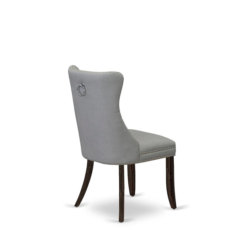 Ensemble de salle à manger East West Furniture composé d'une table rectangulaire en bois et de chaises de style Parson, Jacobean (Options de pièces)