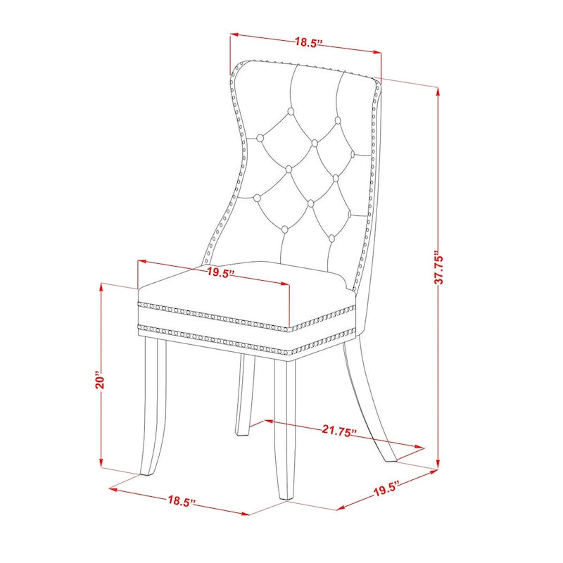 Ensemble de salle à manger East West Furniture composé d'une table rectangulaire en bois et de chaises de style Parson, Jacobean (Options de pièces)