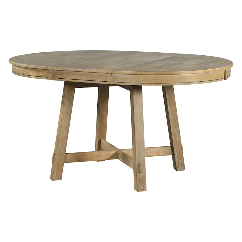 Ensemble de salle à manger 5 pièces avec table à manger ronde extensible et chaises