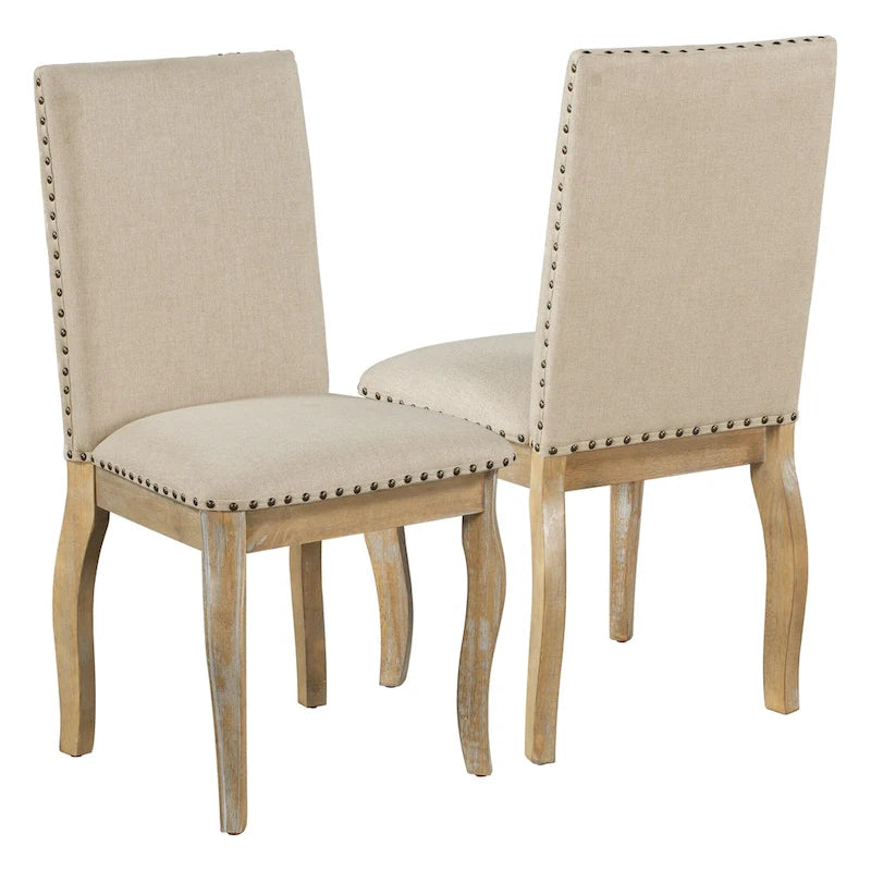 Ensemble de salle à manger 5 pièces avec table à manger ronde extensible et chaises