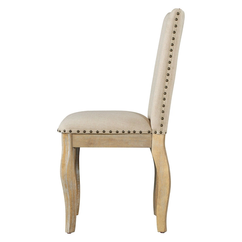 Ensemble de salle à manger 5 pièces avec table à manger ronde extensible et chaises