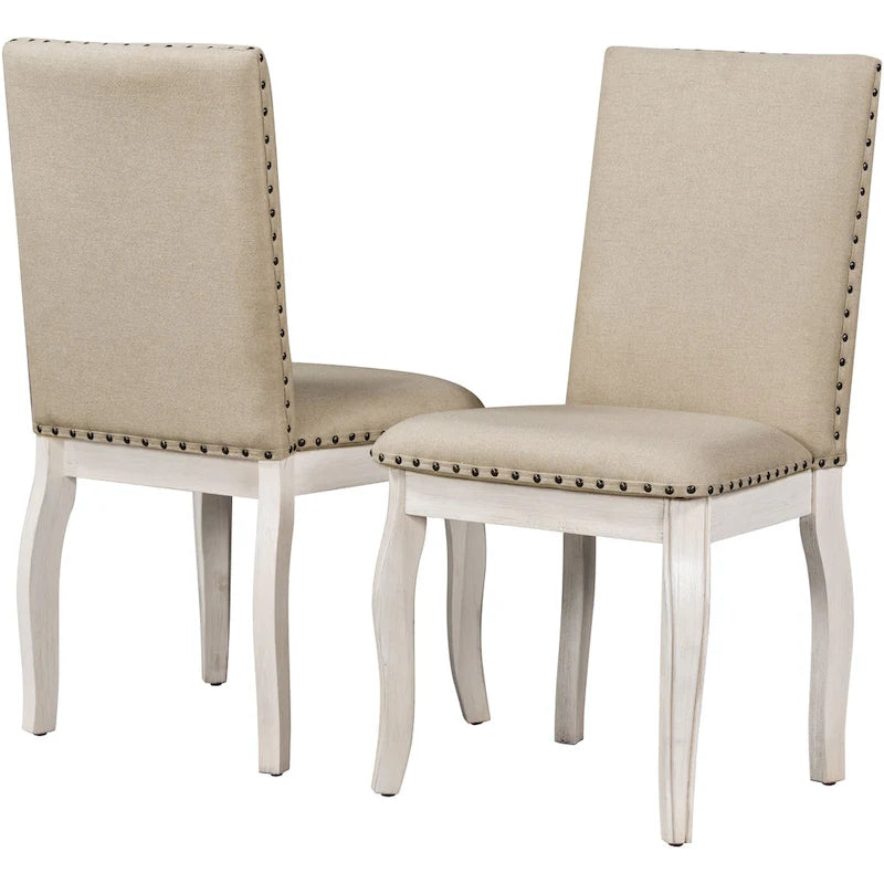 Ensemble de salle à manger 5 pièces avec table à manger ronde extensible et chaises