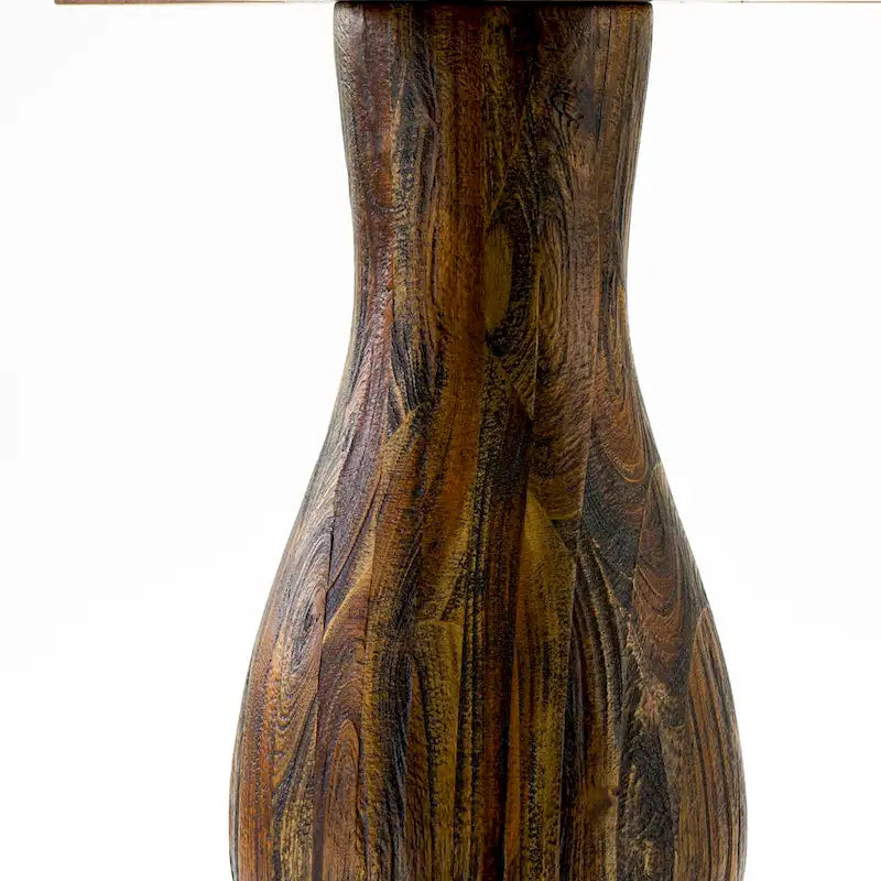 Ensemble de table de cuisine East West Furniture - une table de salle à manger et des chaises en tissu de lin kaki foncé, Jacobean vieilli (Option de pièces)