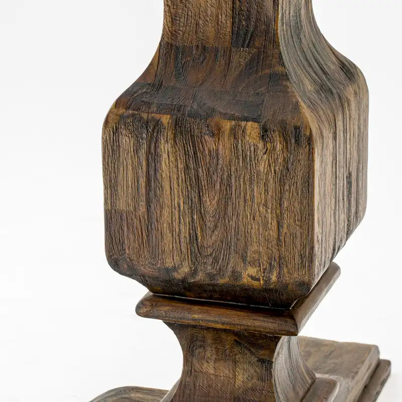 Ensemble de table de cuisine East West Furniture - une table de salle à manger et des chaises en tissu de lin kaki foncé, Jacobean vieilli (Option de pièces)