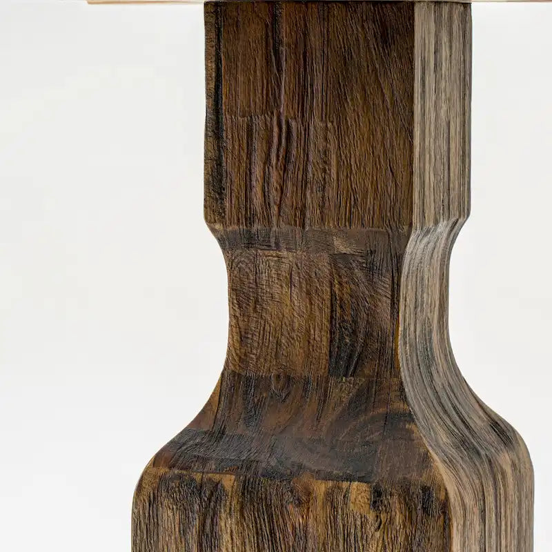 Ensemble de table de cuisine East West Furniture - une table de salle à manger et des chaises en tissu de lin kaki foncé, Jacobean vieilli (Option de pièces)