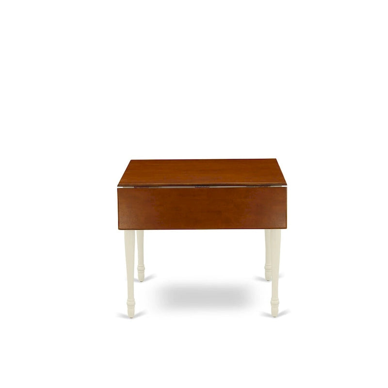 East West Furniture Ensemble de salle à manger - une Table de salle à manger et des Chaises à assise en bois, Buttermilk & Cherry (Option pièces)