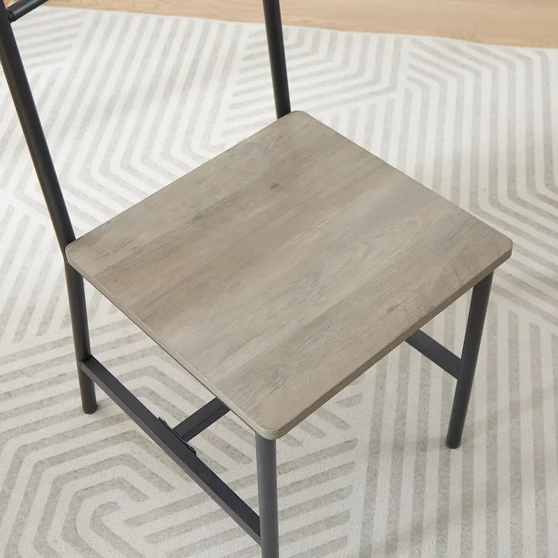 Ensemble de salle à manger 5 pièces, table à manger avec 2 bancs et 2 chaises
