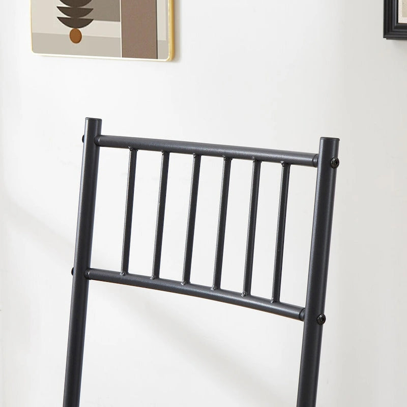 Ensemble de salle à manger 5 pièces, table à manger avec 2 bancs et 2 chaises