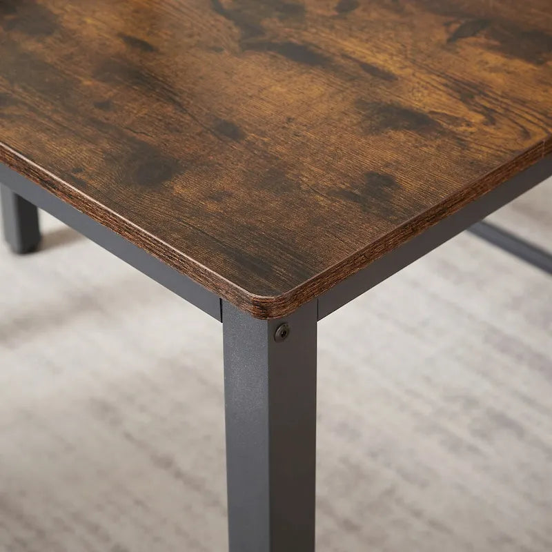 Ensemble de salle à manger 5 pièces, table à manger avec 2 bancs et 2 chaises