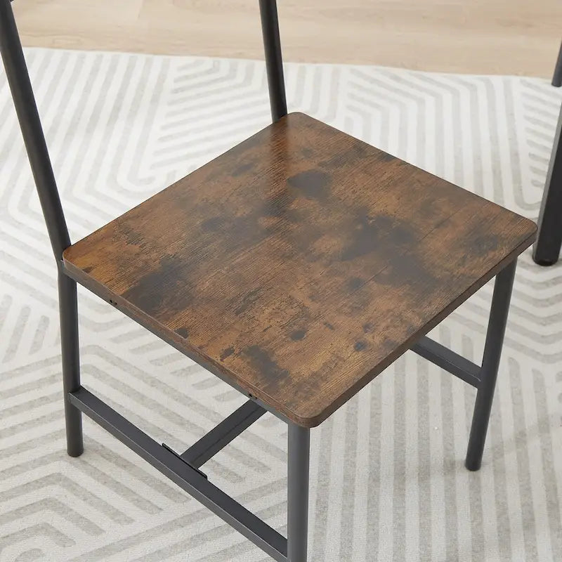Ensemble de salle à manger 5 pièces, table à manger avec 2 bancs et 2 chaises