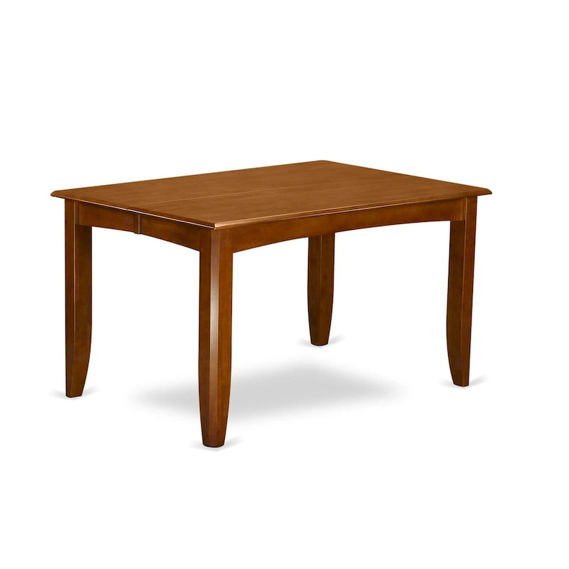 East West Furniture – Ensemble de salle à manger comprenant une table carrée avec rallonge papillon et des chaises de salle à manger (options de type de siège)