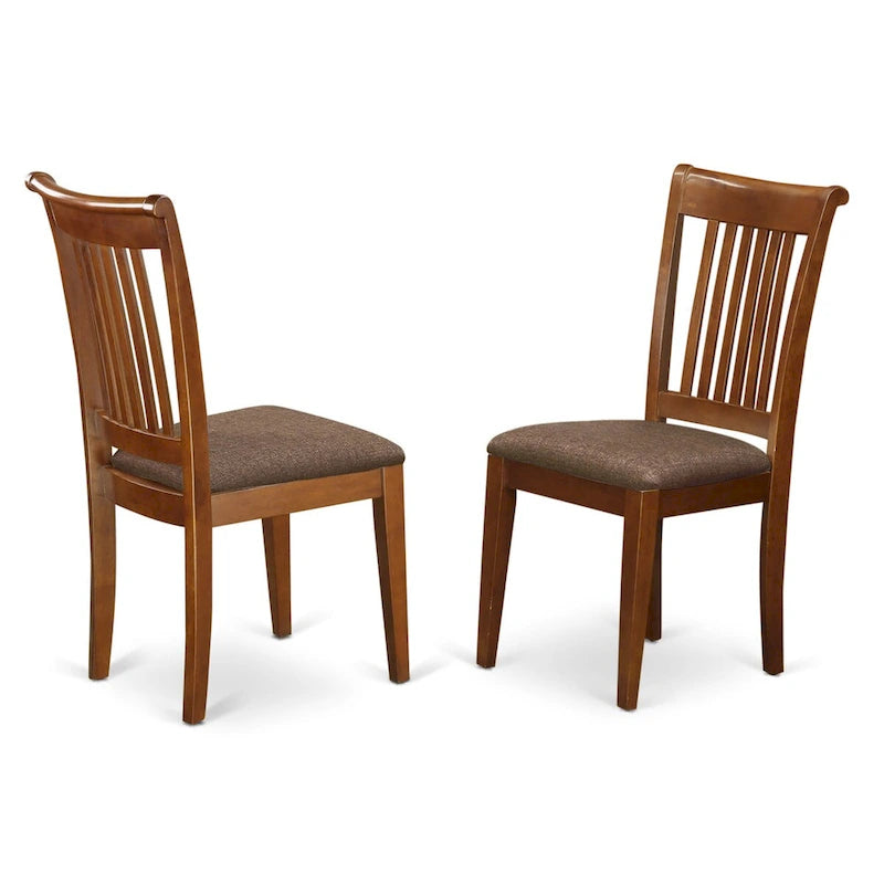 East West Furniture – Ensemble de salle à manger comprenant une table carrée avec rallonge papillon et des chaises de salle à manger (options de type de siège)