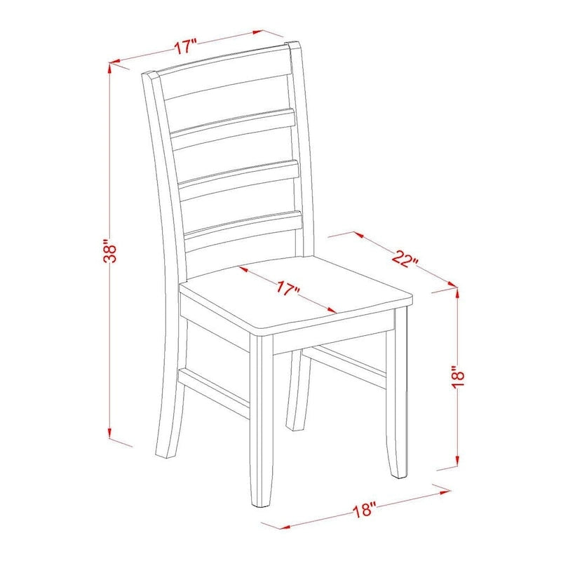 East West Furniture – Ensemble de salle à manger comprenant une table carrée avec rallonge papillon et des chaises de salle à manger (options de type de siège)