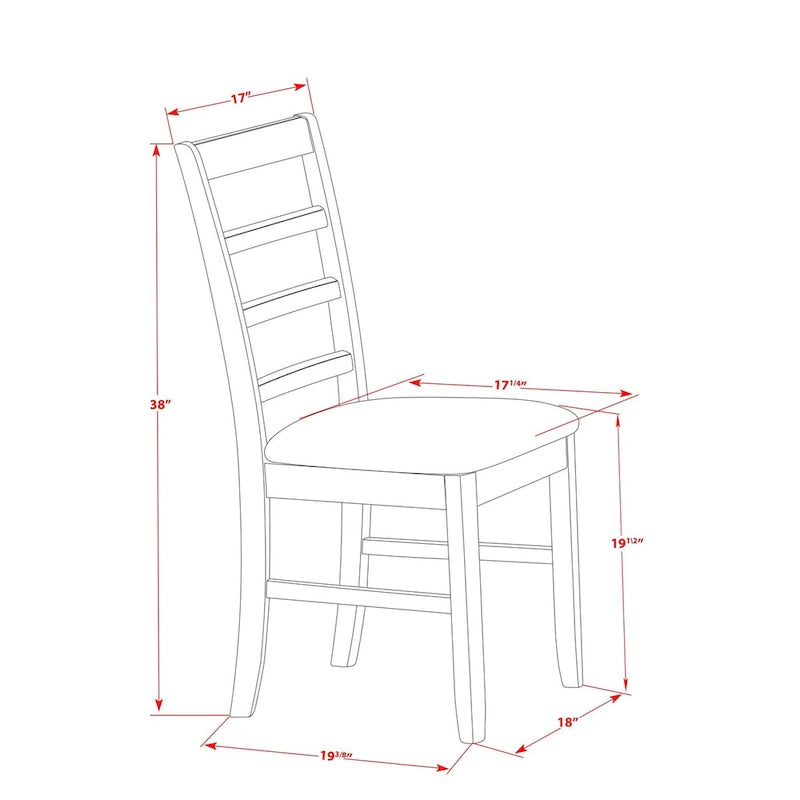 East West Furniture – Ensemble de salle à manger comprenant une table carrée avec rallonge papillon et des chaises de salle à manger (options de type de siège)