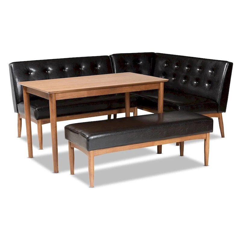 Ensemble de salle à manger 4 pièces moderne du milieu du siècle Carson Carrington Isaksbo