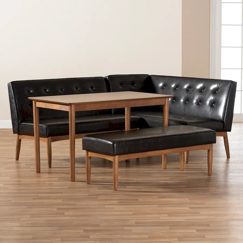 Ensemble de salle à manger 4 pièces moderne du milieu du siècle Carson Carrington Isaksbo
