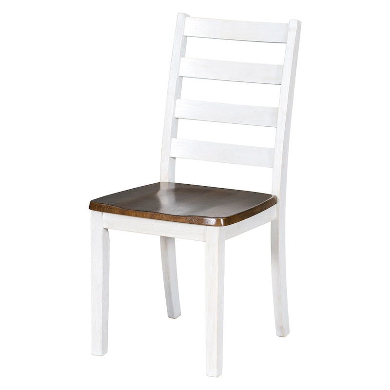 Ensemble de salle à manger rustique 6 pièces avec 4 chaises rembourrées et un banc