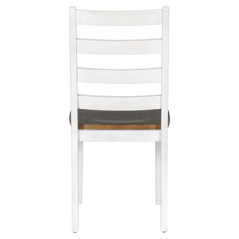 Ensemble de salle à manger rustique 6 pièces avec 4 chaises rembourrées et un banc