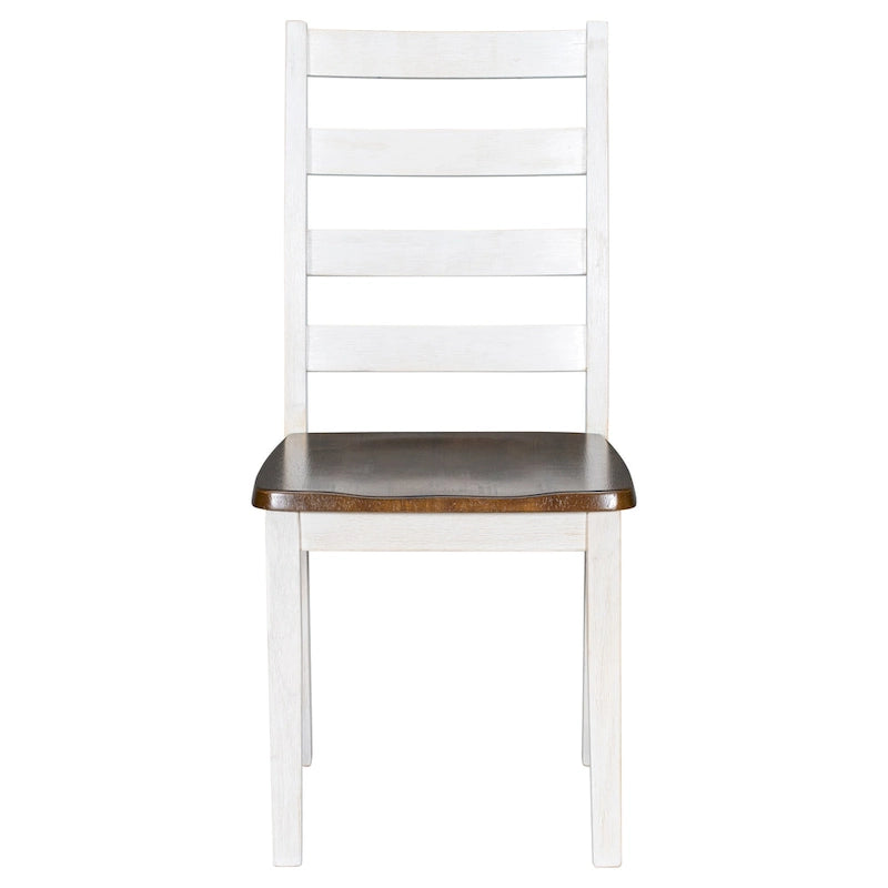 Ensemble de salle à manger rustique 6 pièces avec 4 chaises rembourrées et un banc