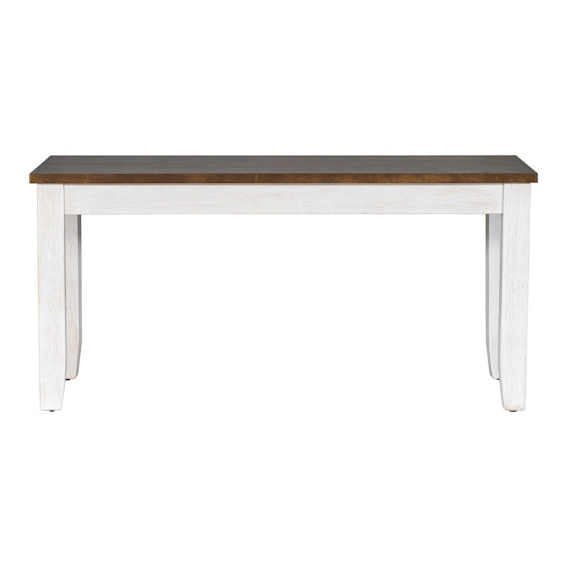 Ensemble de salle à manger rustique 6 pièces avec 4 chaises rembourrées et un banc