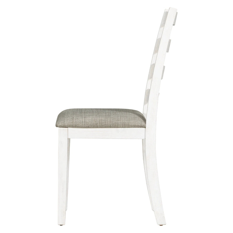 Ensemble de salle à manger rustique 6 pièces avec 4 chaises rembourrées et un banc