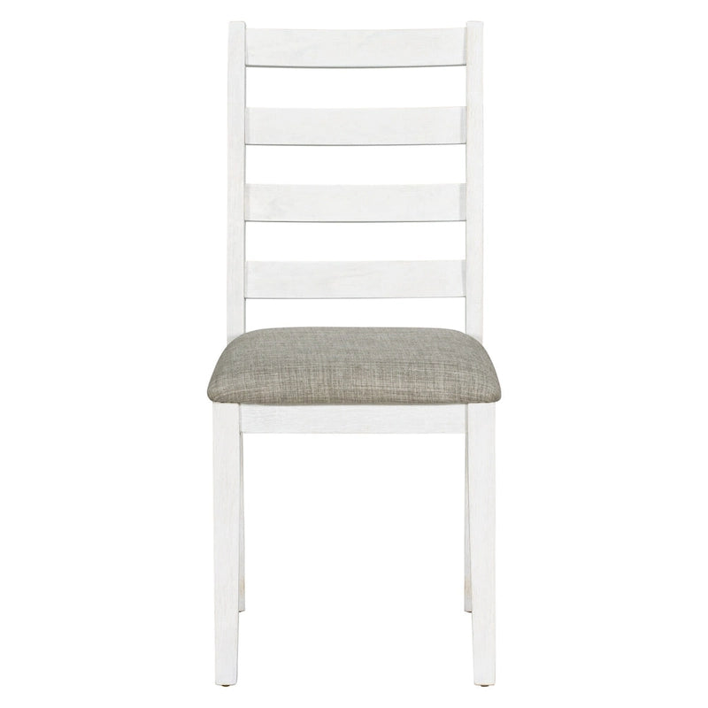 Ensemble de salle à manger rustique 6 pièces avec 4 chaises rembourrées et un banc