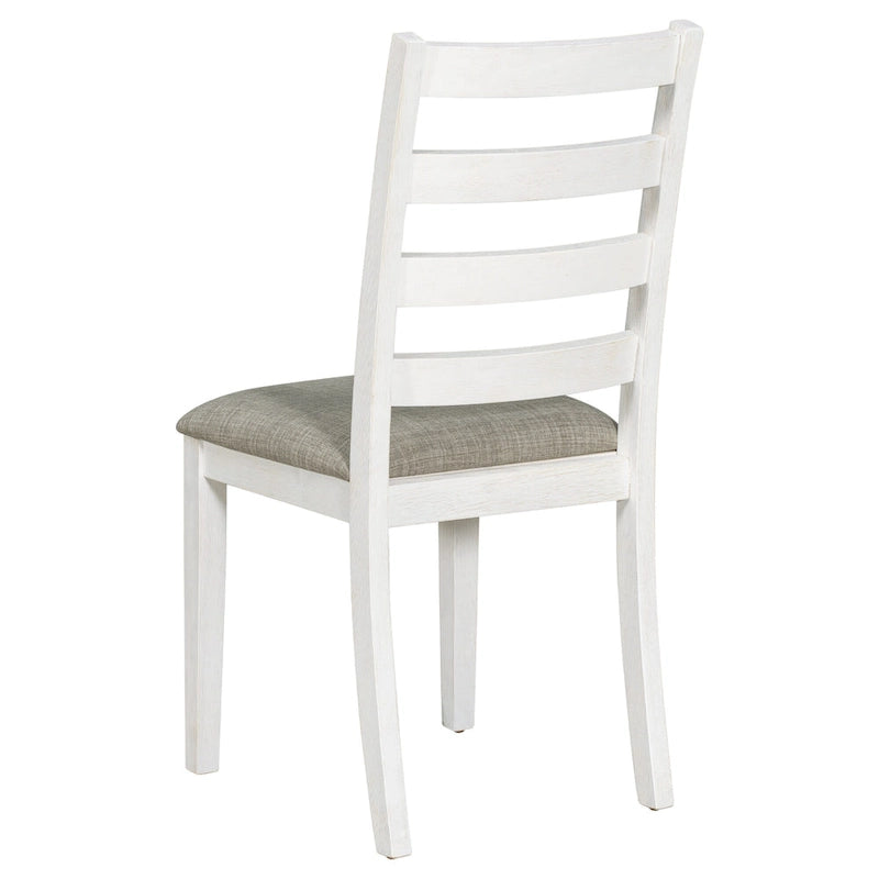Ensemble de salle à manger rustique 6 pièces avec 4 chaises rembourrées et un banc