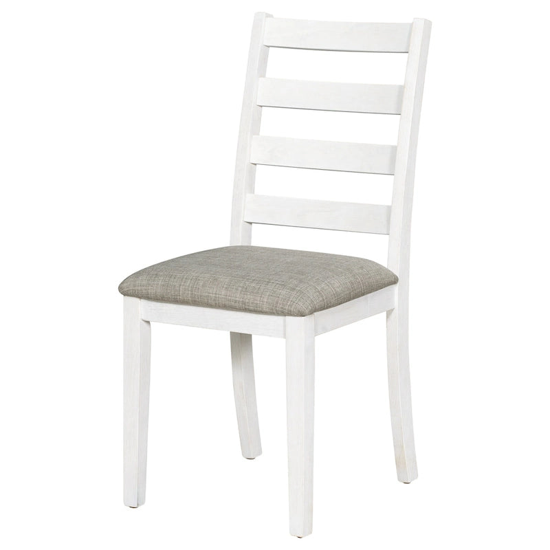 Ensemble de salle à manger rustique 6 pièces avec 4 chaises rembourrées et un banc