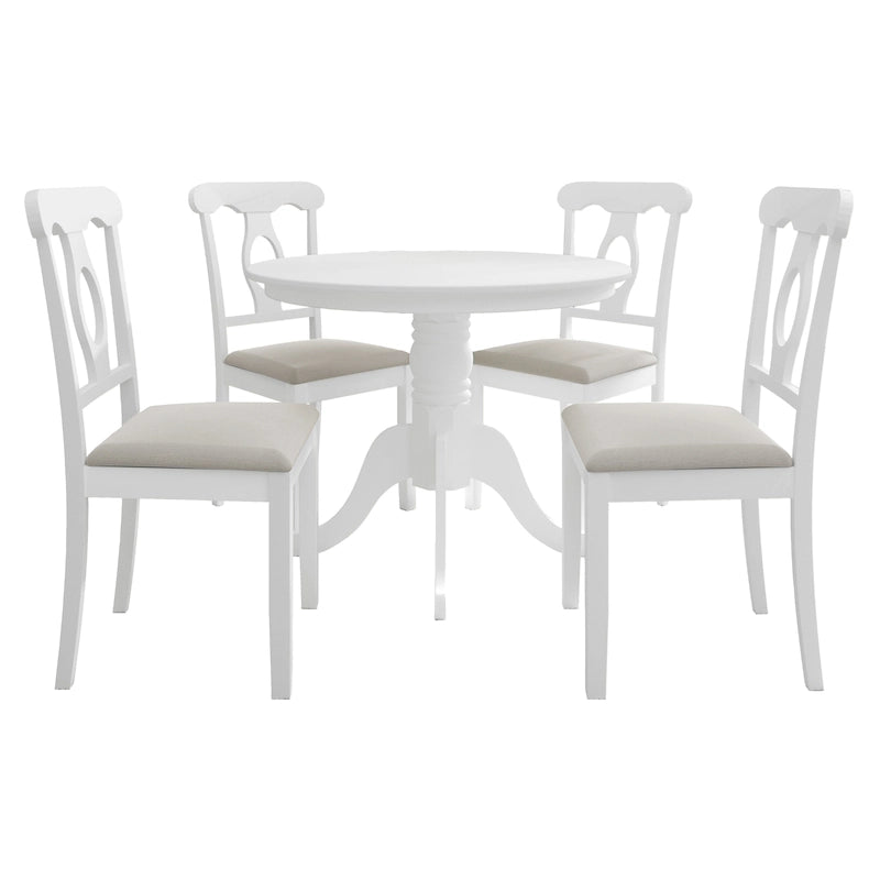 Ensemble de salle à manger en bois 5 pièces CraftPorch Mid-Century