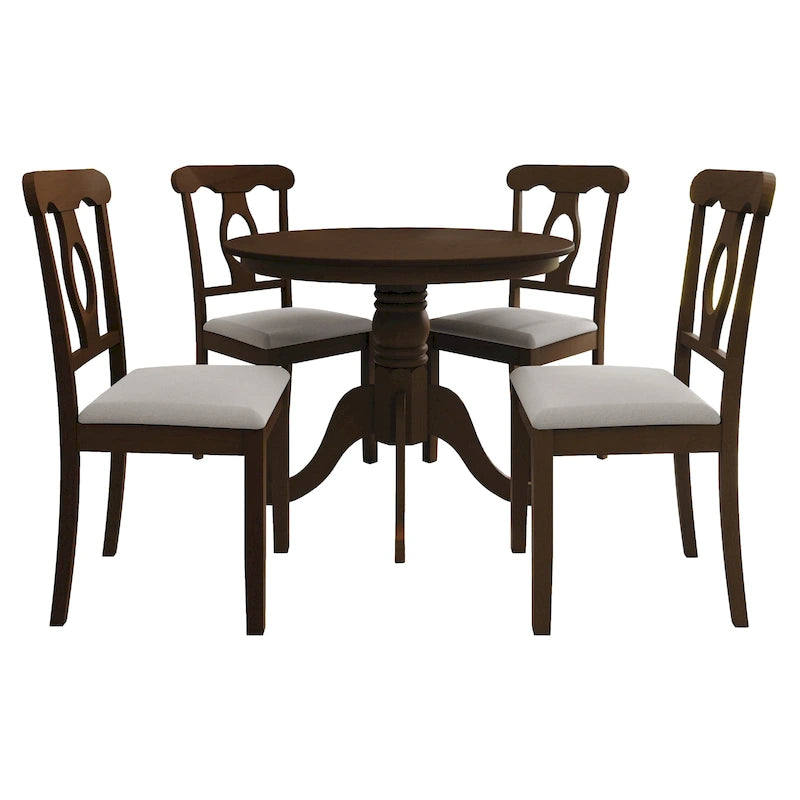 Ensemble de salle à manger en bois 5 pièces CraftPorch Mid-Century