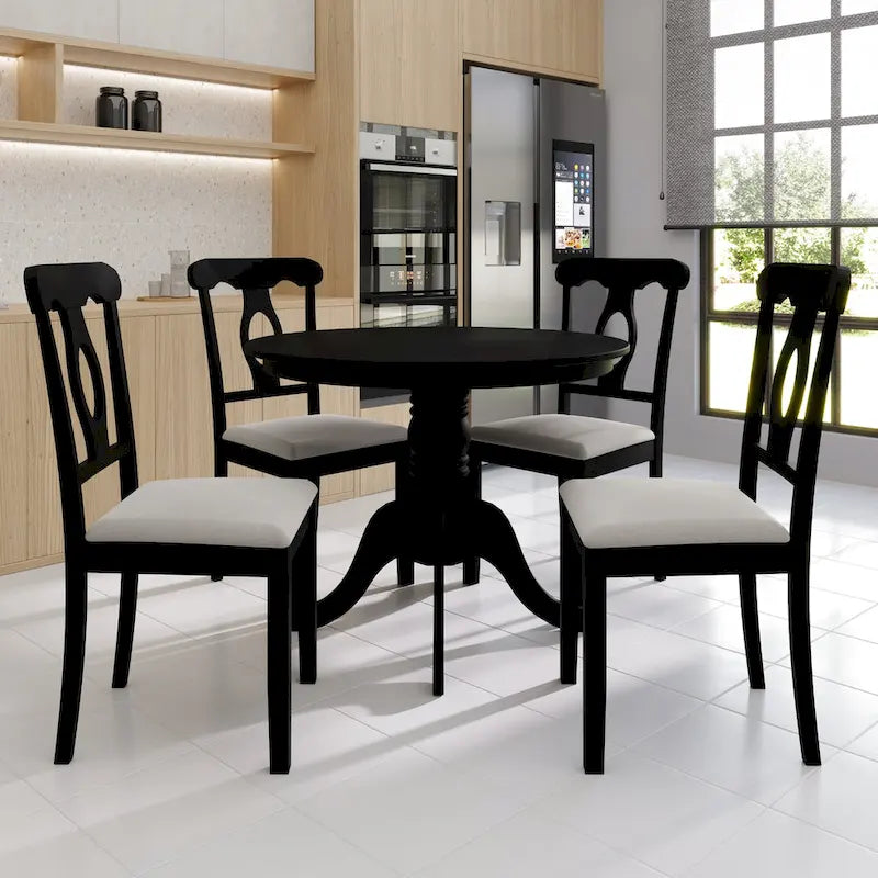 Ensemble de salle à manger en bois 5 pièces CraftPorch Mid-Century