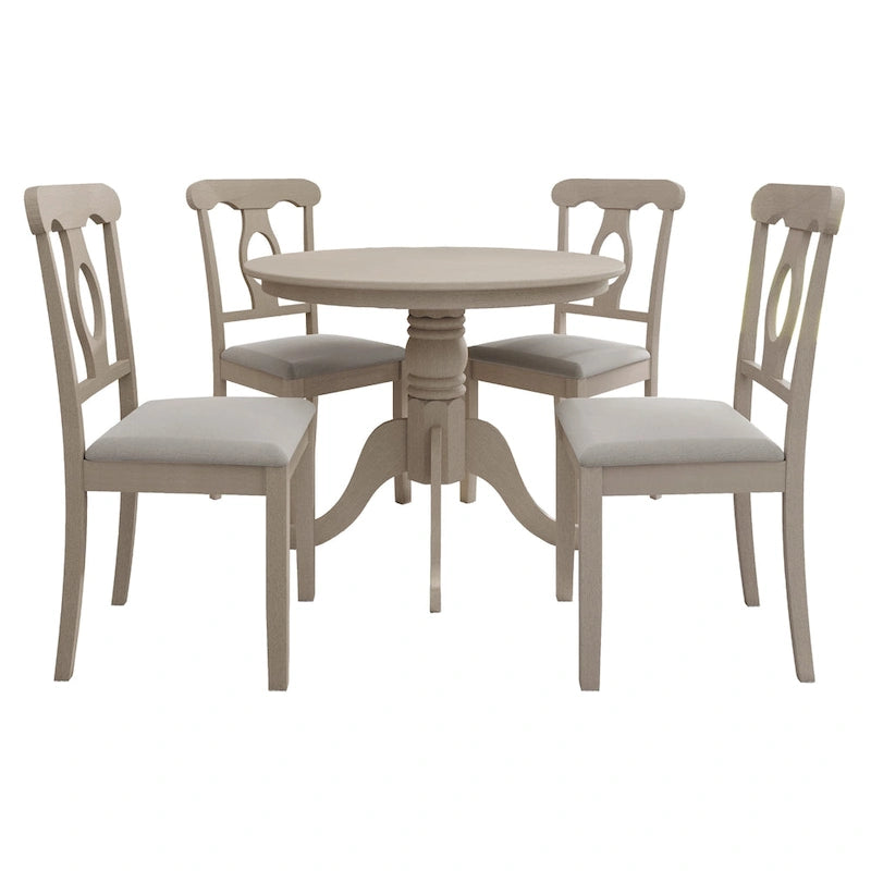 Ensemble de salle à manger en bois 5 pièces CraftPorch Mid-Century