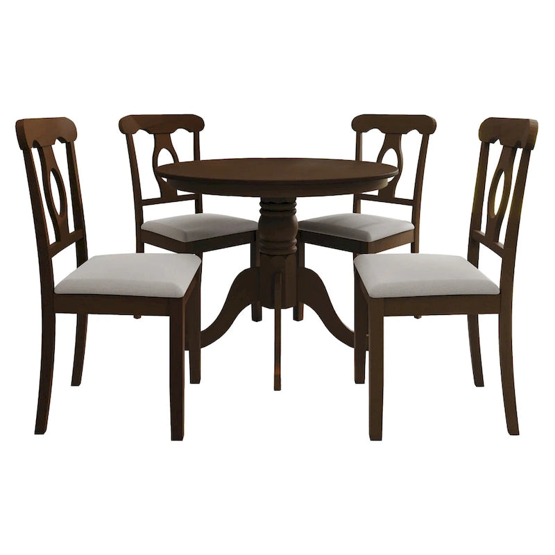 Ensemble de salle à manger en bois 5 pièces CraftPorch Mid-Century